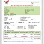 Phiếu kết quả xét nghiệm