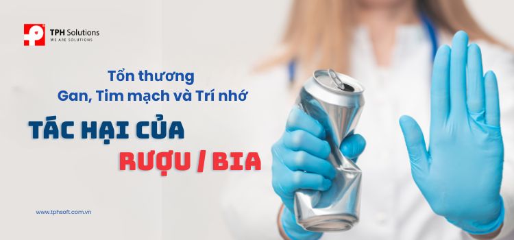 Tác hại của rượu/bia với gan, tim mạch và trí nhớ – Những điều cần biết